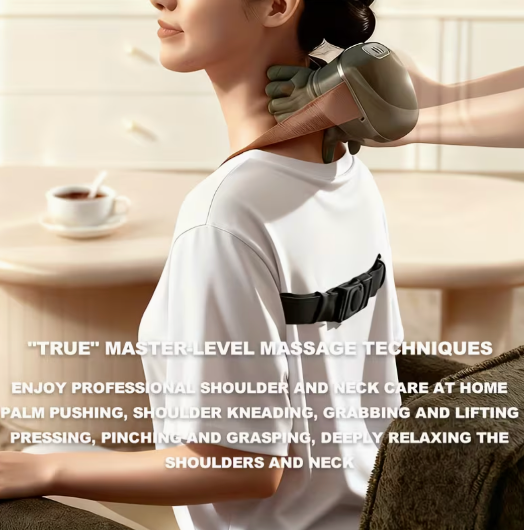 Deep Tissue Heat Massager – Neck & Back Pain Relief