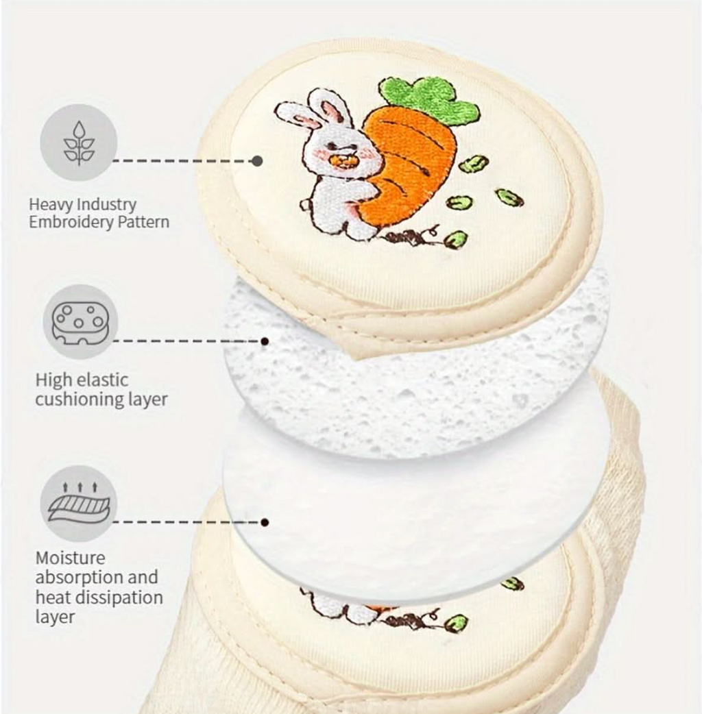 Baby Knee Pads with Cute Animal Embroidery – Safe Crawling, Happy Baby