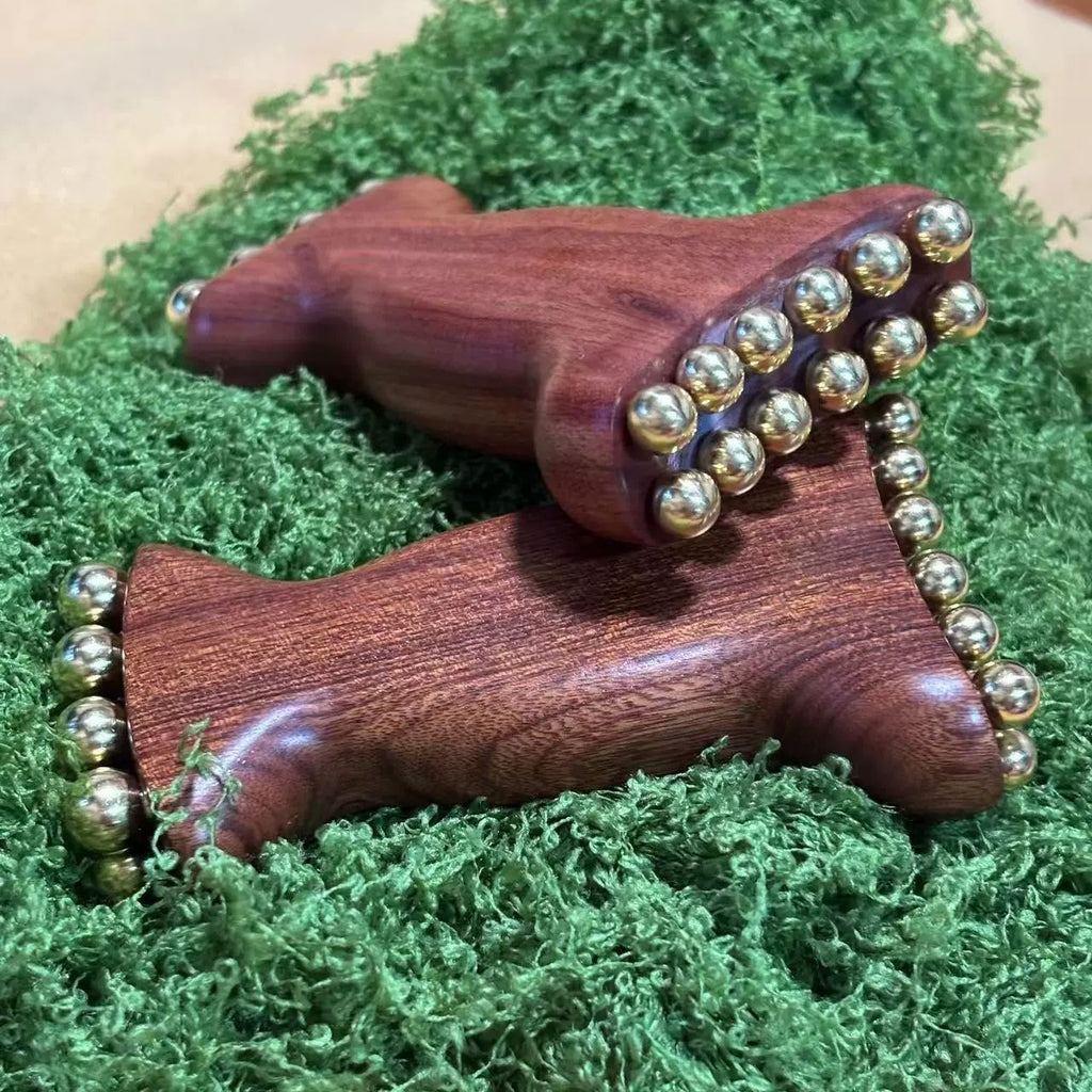 Facial Massage Roller with 20 Brass Beads