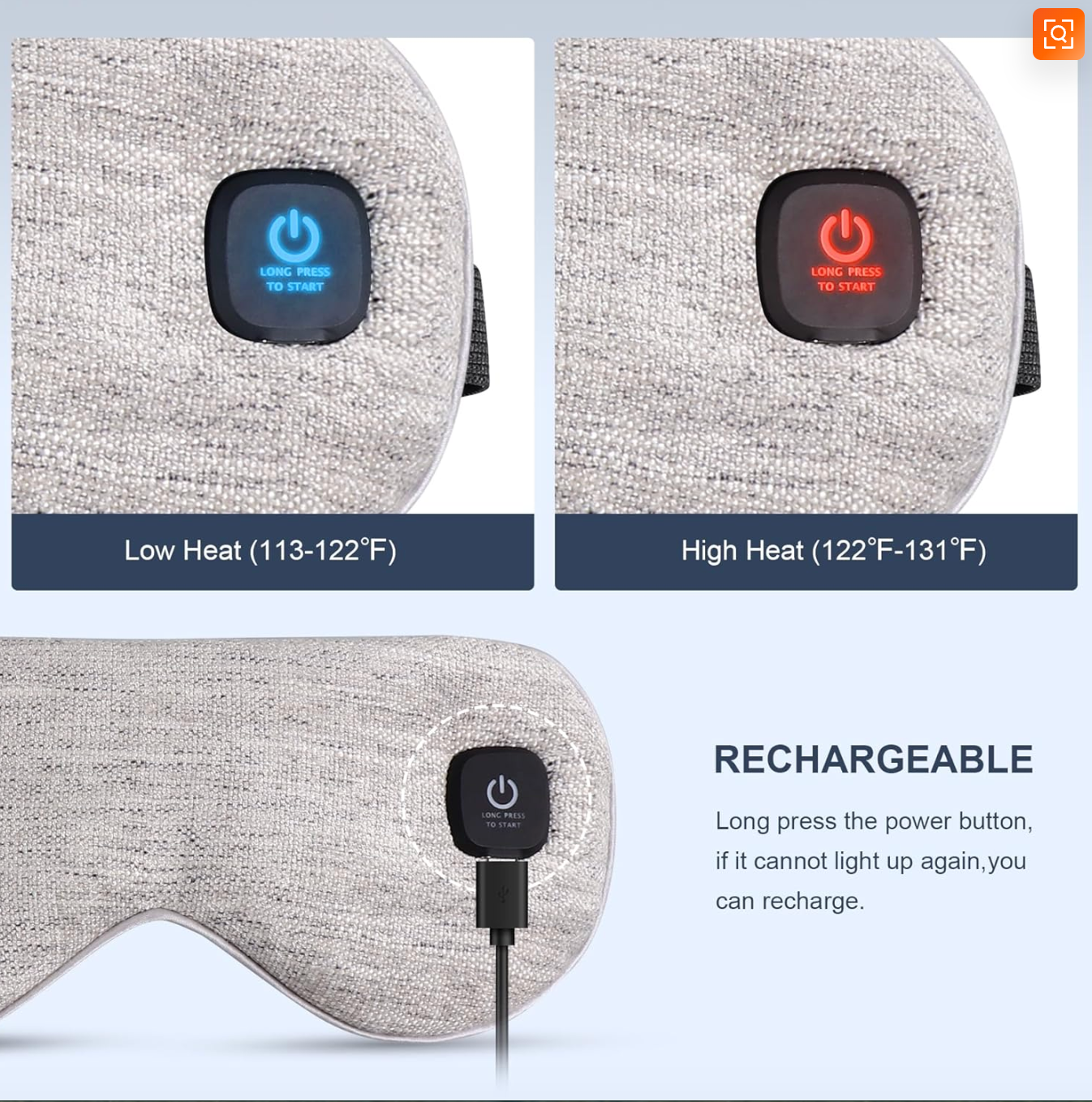 Cordless Heated Eye Mask — Aankhon Ka Dard Hatao, Neend Badhao!