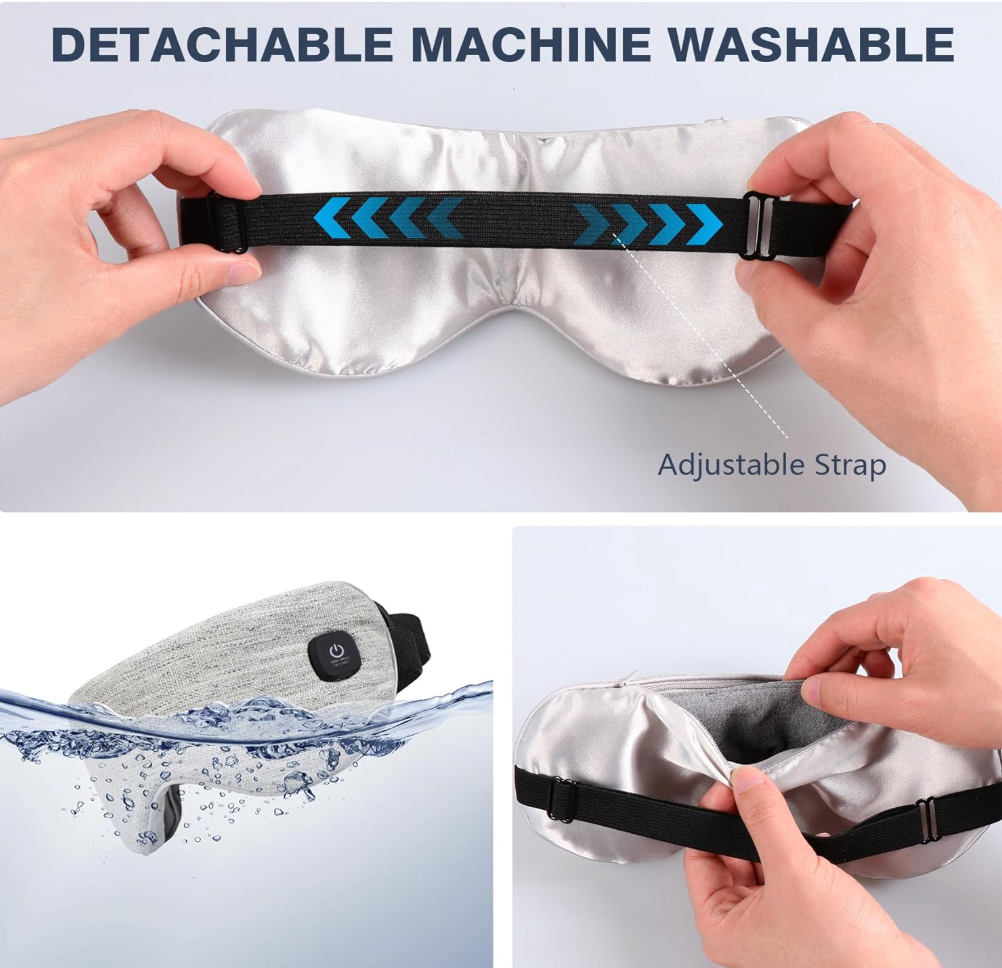 Cordless Heated Eye Mask — Aankhon Ka Dard Hatao, Neend Badhao!