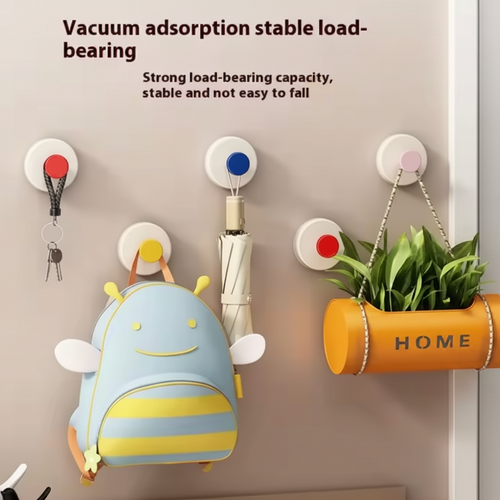 Dopamine Suction Cup Wall Mounts (Pack of 4) — Drill-Free, Heavy-Duty & Aesthetic