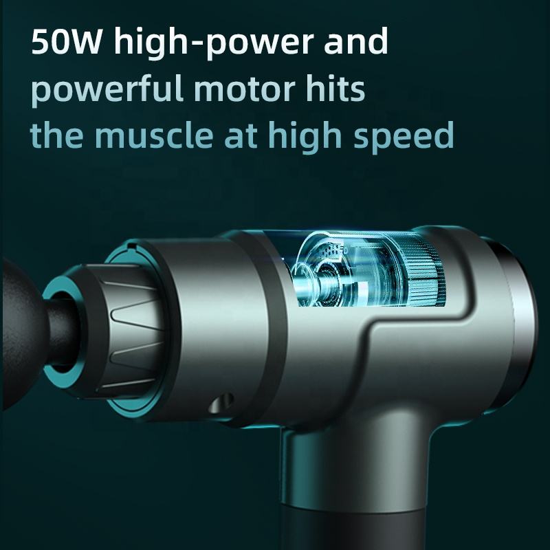 Double Head Deep Tissue Massager Gun — Dual Percussion Therapy with Touch Control