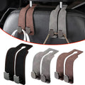 Car Headrest Hook – Premium Suede PU Leather Backseat Organizer (Pack of 2)