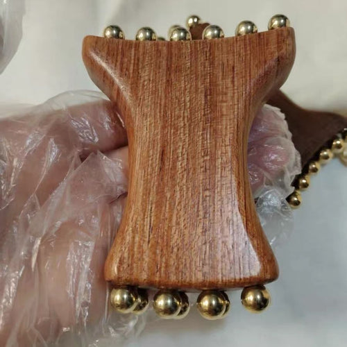 Facial Massage Roller with 20 Brass Beads