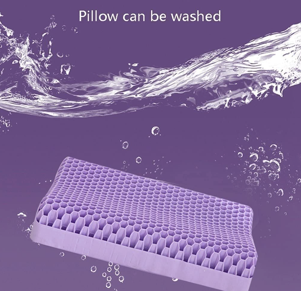 Honeycomb Gel Pillow — 3D TPE Cooling Pillow for Neck Support & Better Sleep