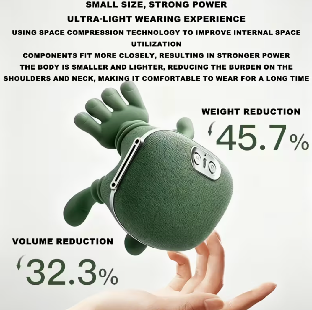 Deep Tissue Heat Massager – Neck & Back Pain Relief