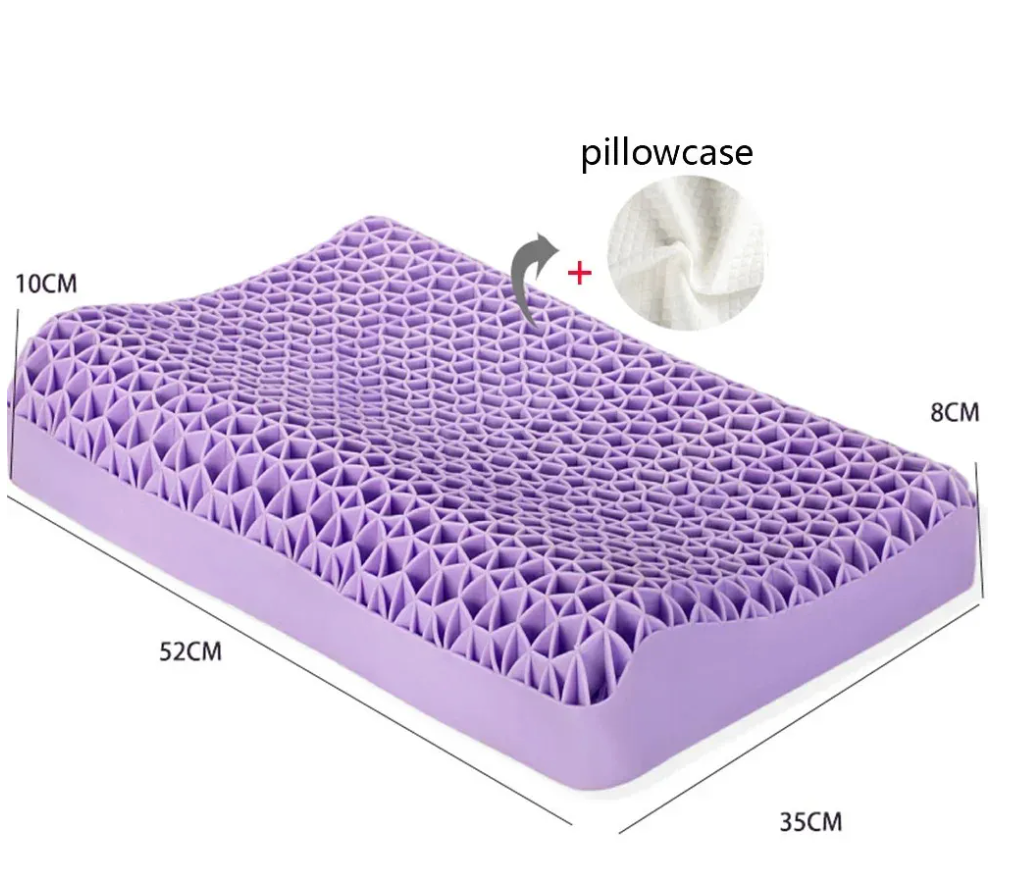 Honeycomb Gel Pillow — 3D TPE Cooling Pillow for Neck Support & Better Sleep