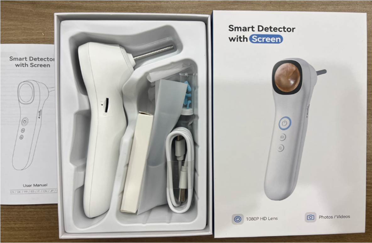 Smart Ear Wax Removal Tool — 5-in-1 Digital Otoscope with Camera & Display