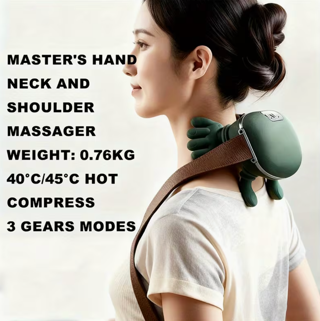 Deep Tissue Heat Massager – Neck & Back Pain Relief
