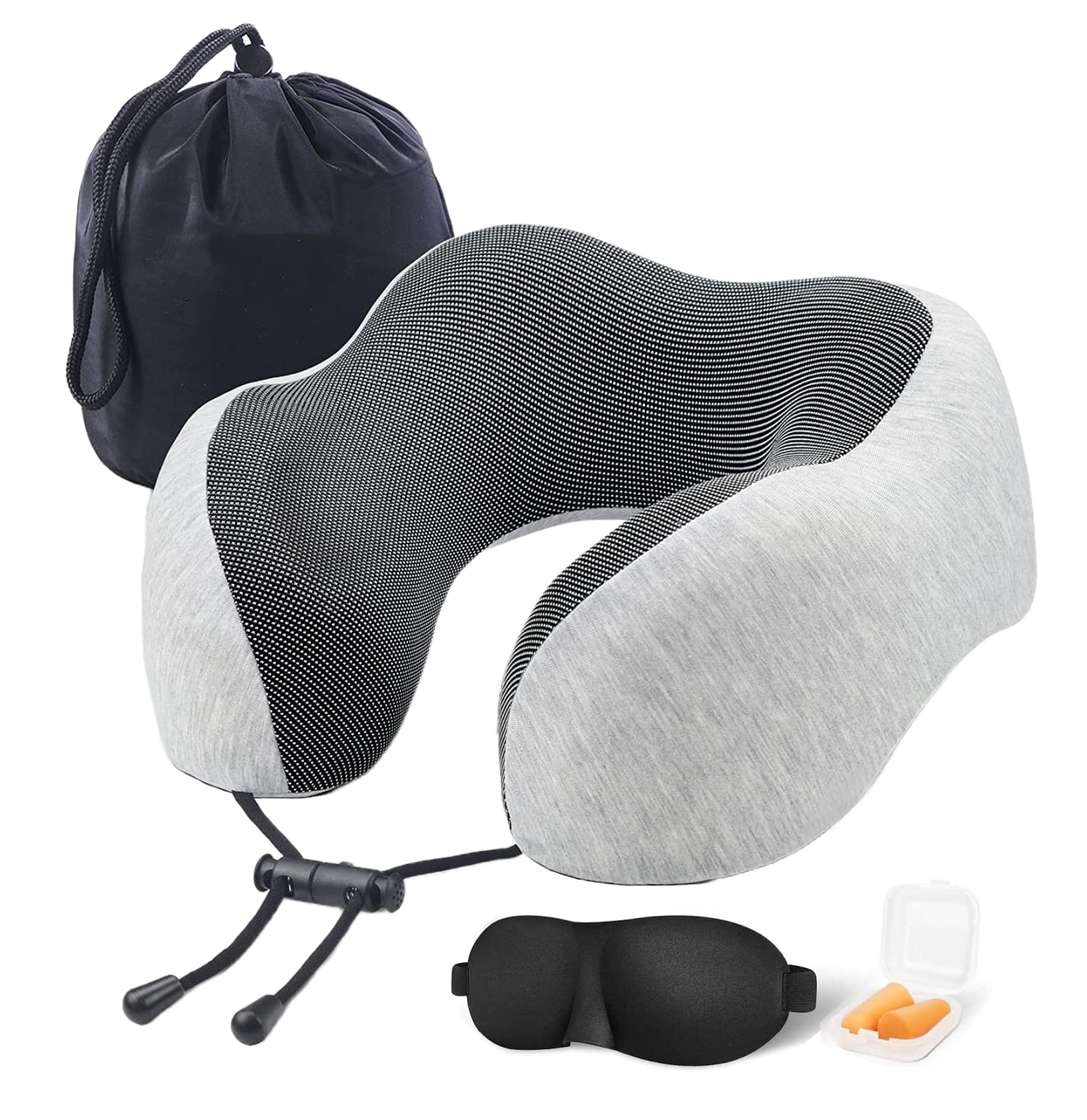 Memory Foam Travel Pillow Set — Gardan Dard Se Azaadi, Neend Mein Sukoon!