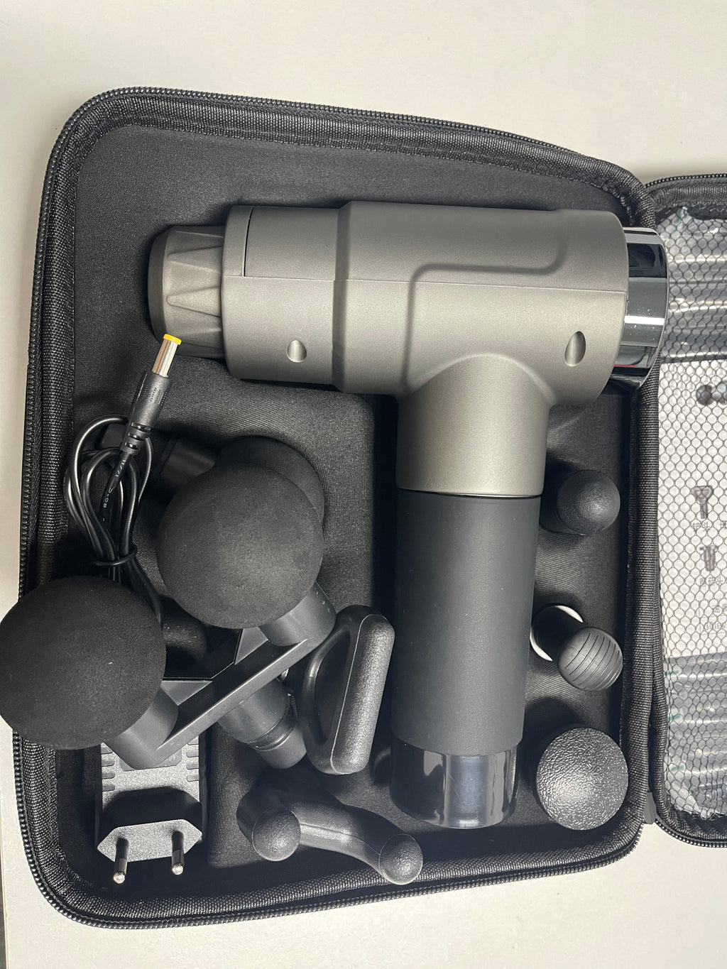 Double Head Deep Tissue Massager Gun — Dual Percussion Therapy with Touch Control
