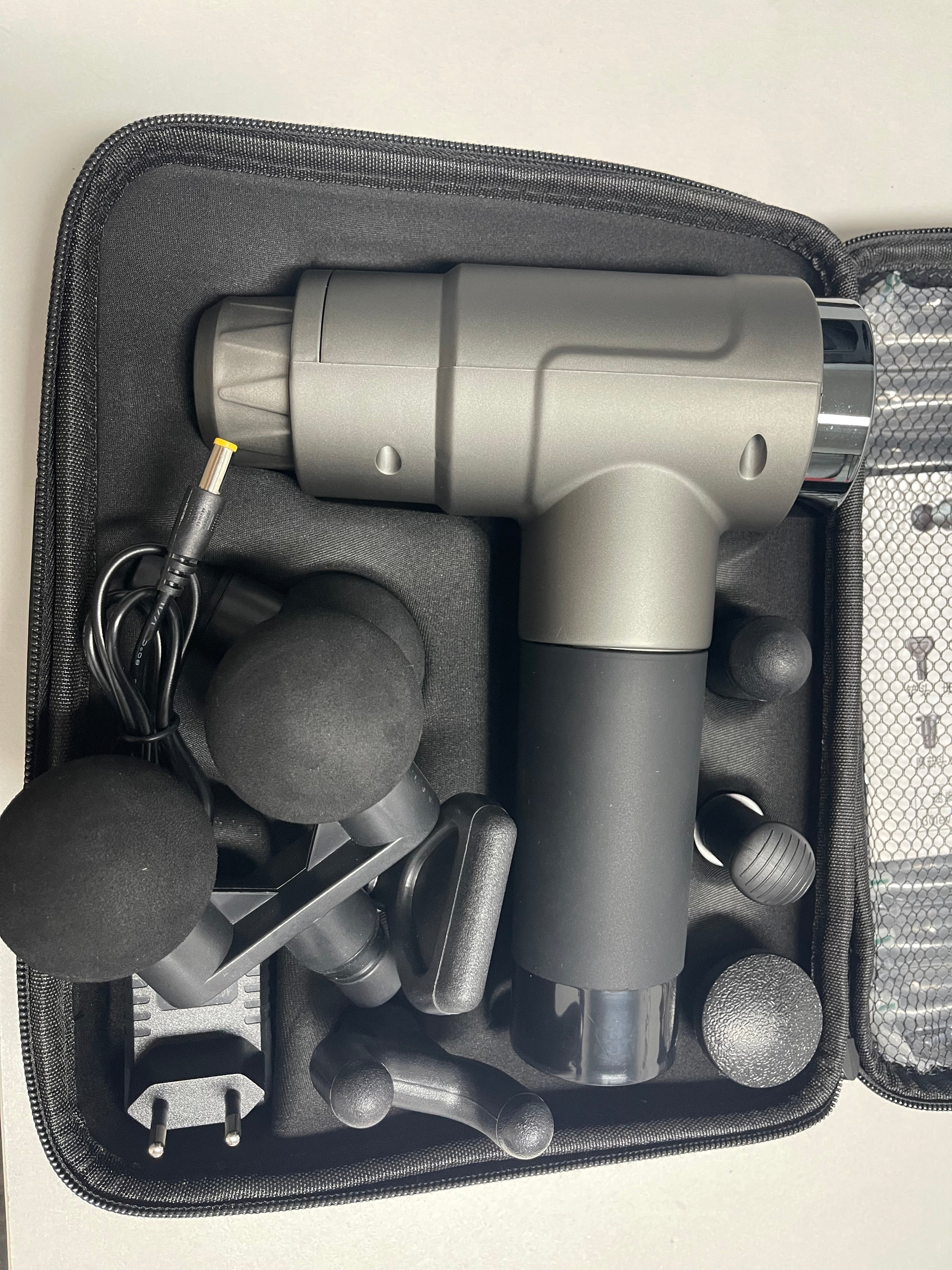 Double Head Deep Tissue Massager Gun — Dual Percussion Therapy with Touch Control