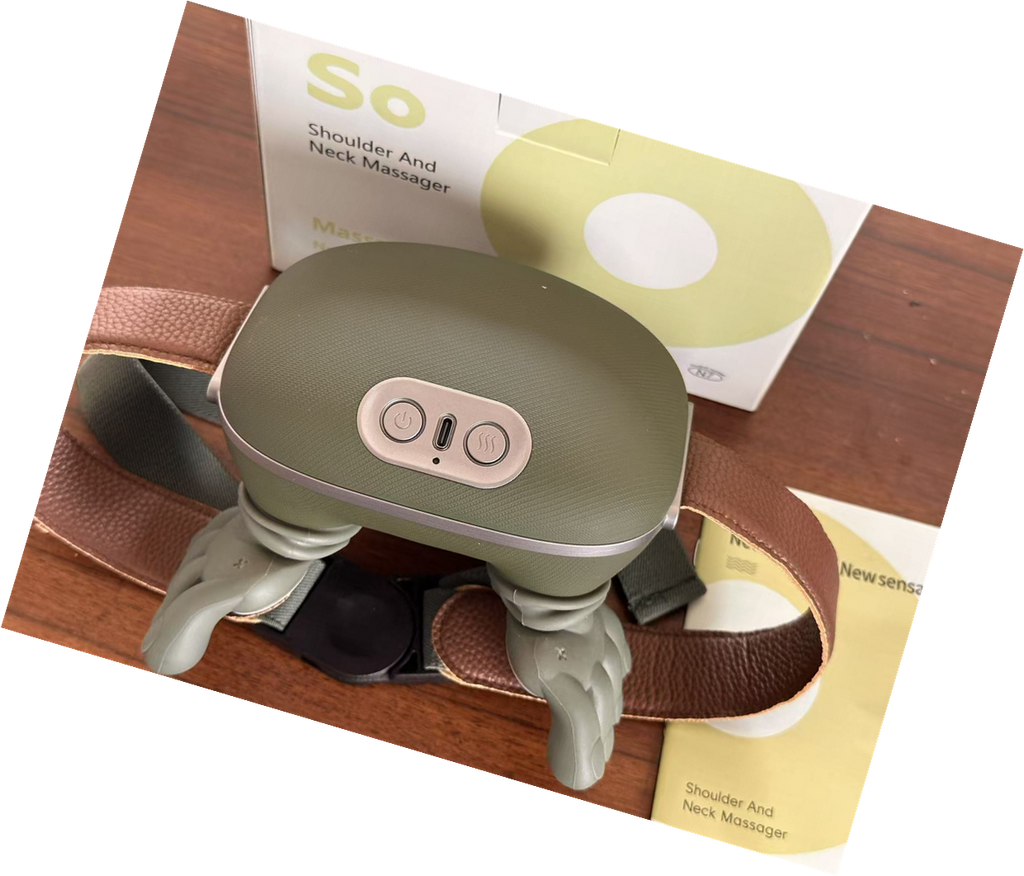 Deep Tissue Heat Massager – Neck & Back Pain Relief