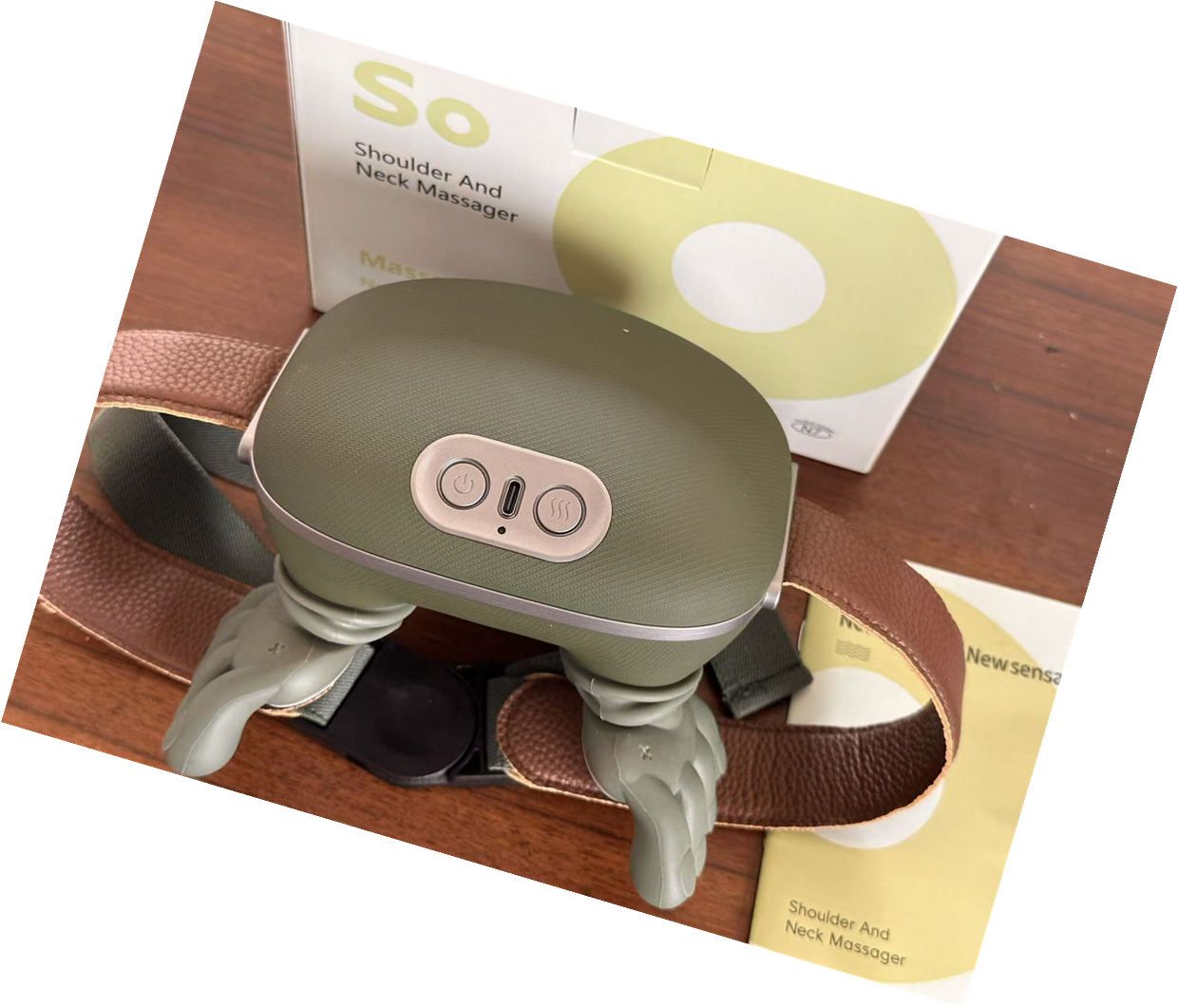 Deep Tissue Heat Massager – Neck & Back Pain Relief