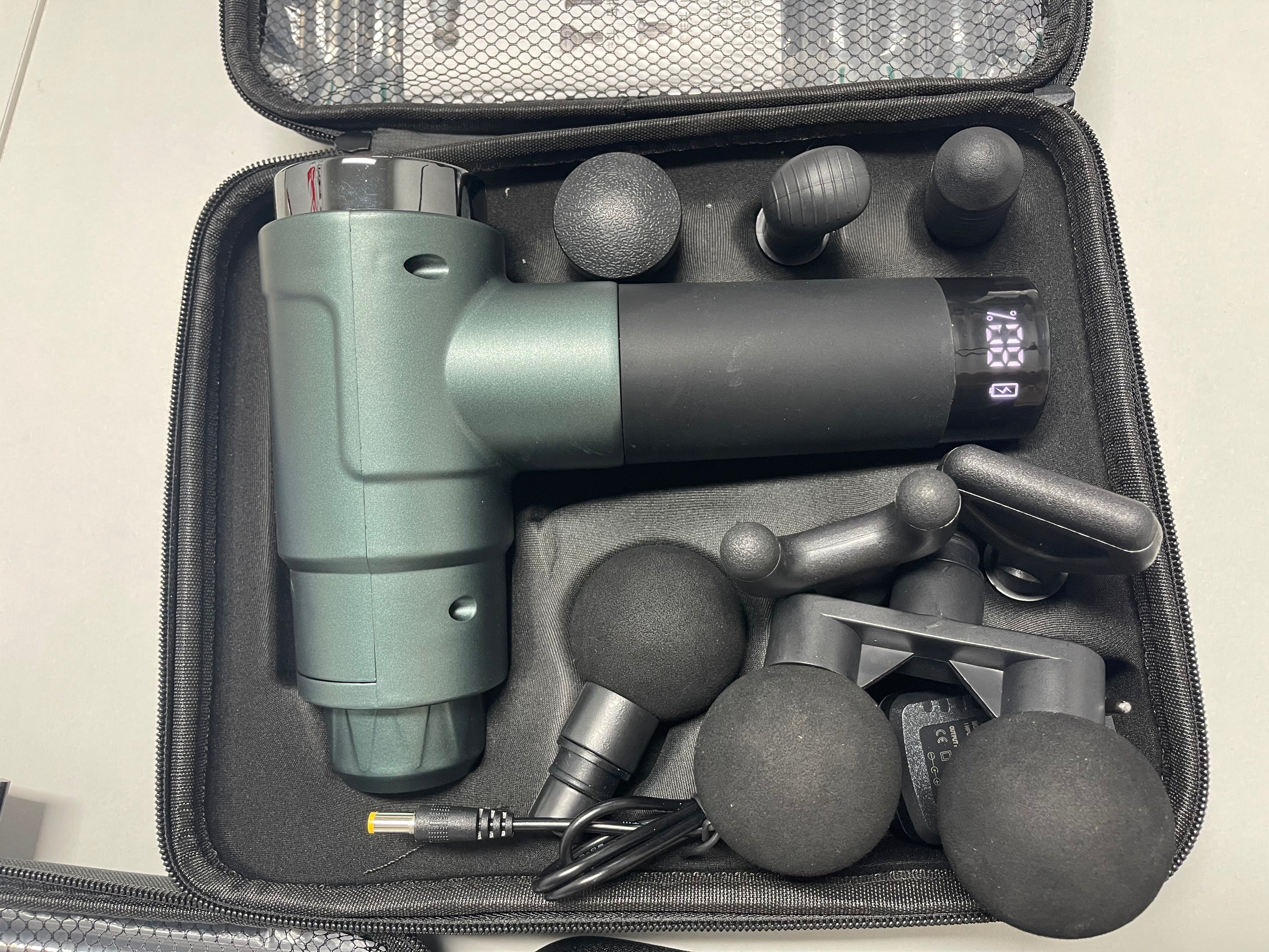 Double Head Deep Tissue Massager Gun — Dual Percussion Therapy with Touch Control