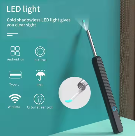 HD Wireless Ear Wax Removal Camera – See & Clean Safely